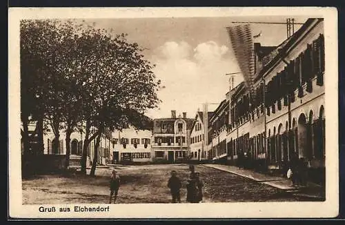 AK Eichendorf / Ndb., Partie am Marktplatz