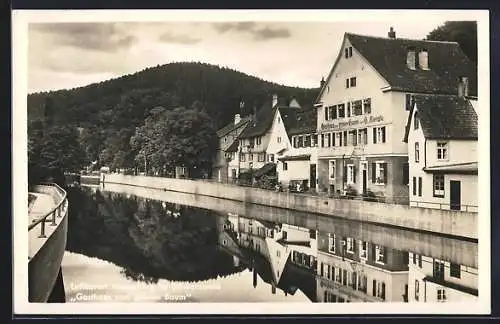 AK Neuenbürg im Schwarzwald, Hotel Gasthaus zum grünen Baum