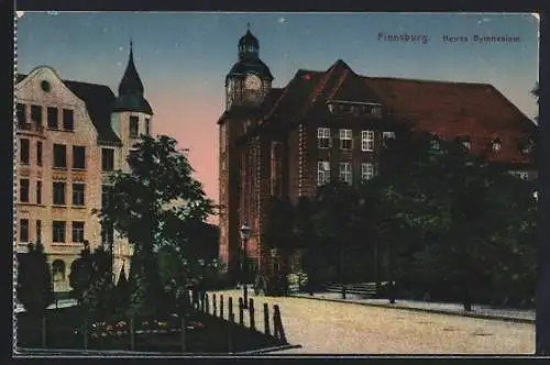 AK Flensburg, Neues Gymnasium mit Anlagen