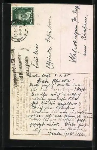 Künstler-AK Matthäus Schiestl: Das Bächlein