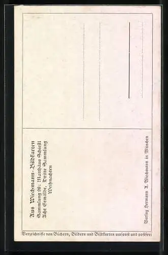 Künstler-AK Matthäus Schiestl: Christi Geburt