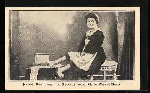 AK Marie Pouliquen, la Femme aux Pieds Merveilleux, Behinderter