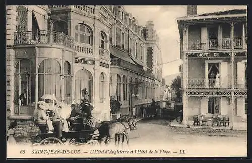 AK Saint-Jean-de-Luz, L`Hotel d`Angeleterre et l`Hotel de la Plage