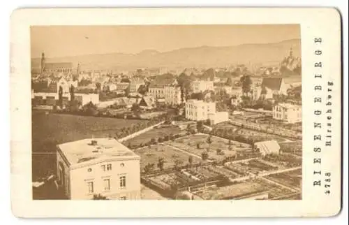 Fotografie unbekannter Fotograf, Ansicht Hirschberg / Riesengebirge, Blick über die Stadt