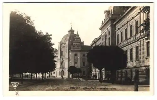 Fotografie unbekannter Fotograf, Ansicht Königgrätz - Hradec Kralove, Synagoge am Königsplatz