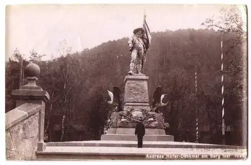 Fotografie Fritz Gratl, Ansicht Innsbruck, Andreas Hofer Denkmal am Berg Isel