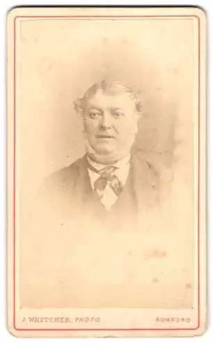 Fotografie J. Whitcher, Romford, Portrait eines älteren Mannes