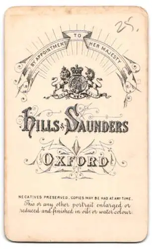 Fotografie Hills & Saunders, Oxford, Porträt eines jungen Mannes