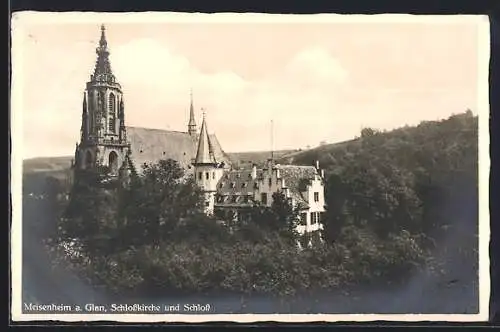 AK Meisenheim / Glan, Schloss und Kirche