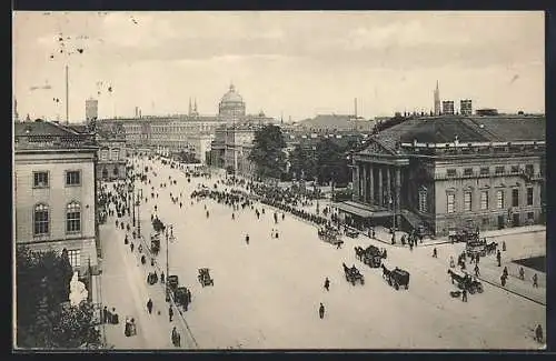 AK Berlin, Unter den Linden, Königliches Opernhaus