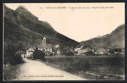 AK Le Casset /Vallée de la Guisane, Dans le fond, Roc Noir