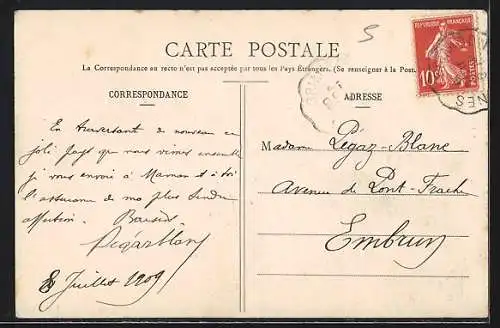 AK Chateau-Queyras, Vue prise du Bois Noir