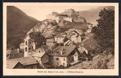 AK Château-Queyas, vue sur le château