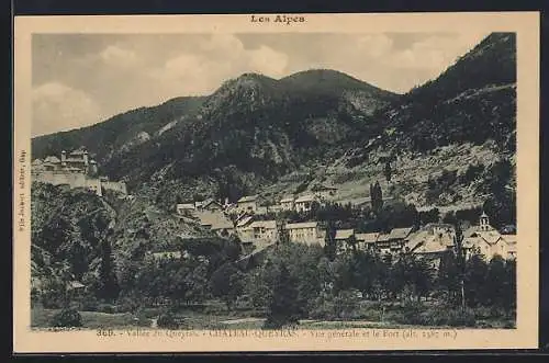 AK Chateau-Queyras, Vue générale et le Fort