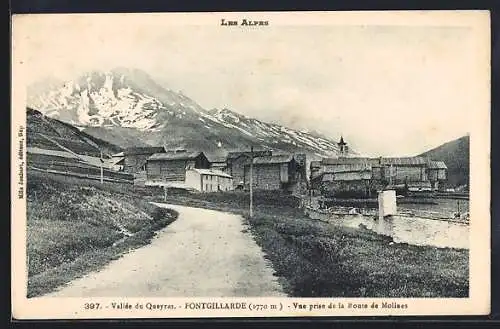 AK Fontgaillarde, vue prise de la Route de Molines