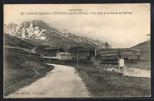 AK Fontgaillarde, vue prise de la Route de Molines