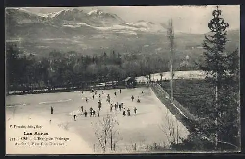 AK Gap, L`Etang de Patinage, Au fond, Massif de Charance