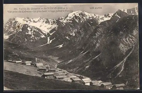 AK Saint-Véran /Vallée du Queyras, Vue prise du Calvaire