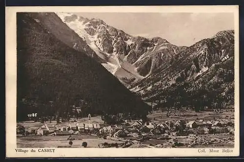 AK Le Casset, vue générale du village