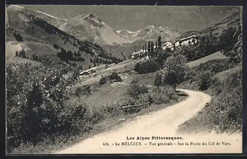 AK Le Melezen, Vue generale, sur la Route du Col de Vars