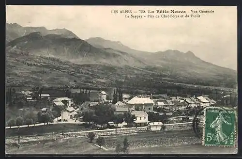 AK La Batie-Neuve, Vue gènèrale, Le Sappay-Pics Chabrières et de Piolit