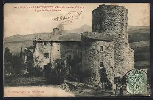 AK La Batie-Neuve, Tour de l`Ancien Château, Ligne de Gap à Briancon