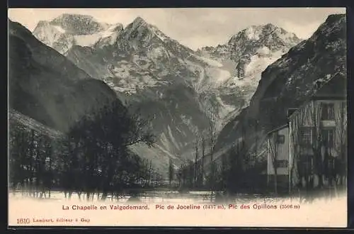 AK La Chapelle en Valgodemard, Panorama, Pic de Joceline, Pic des Opillons