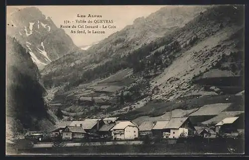 AK Queyras, Route du Col Izouard, Le Coin, Au fond, le Lauzon