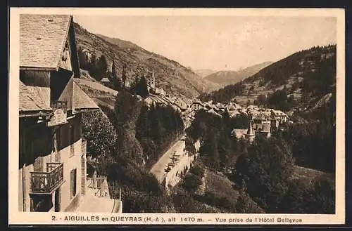 AK Aiguilles en Queyras, Vue prise de l`Hôtel Bellevue