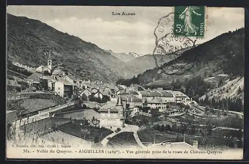 AK Aiguilles /Vallée du Queyras, Vue générale prise de la route de Château-Queyras