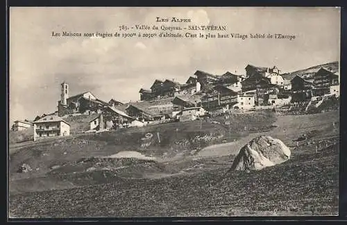 AK Saint-Veran, Les Maisons sont etagees, c`est le plus haut village habite de l`Europe