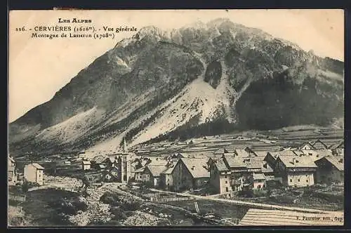 AK Cervières, Vue générale, Montagne de Lasseron