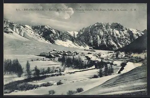 AK Névache /Briancon, Vallée de la Clairée, Ville Basse, Sallé et le Guion