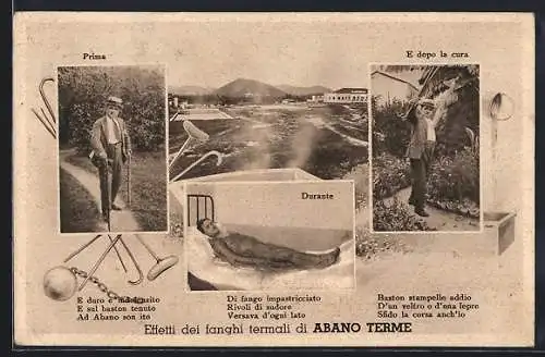 AK Abano Terme, Effetti dei fanghi termali di Abano Terme