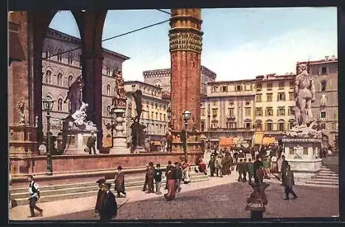 AK Firenze, Loggia dei Lanzi e Piazza della Signoria