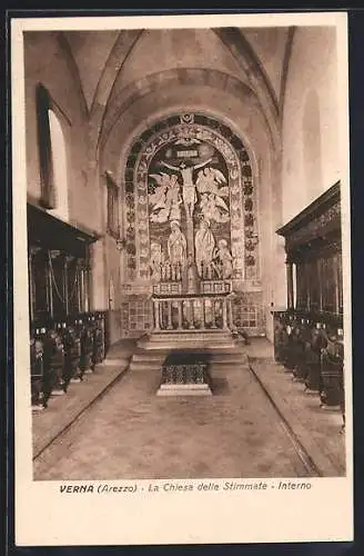 AK Verna /Arezzo, La Chiesa delle Stimmate, Interno