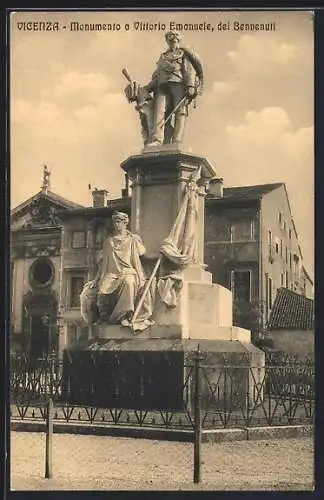 AK Vicenza, Monumento a Vittorio Emanuele