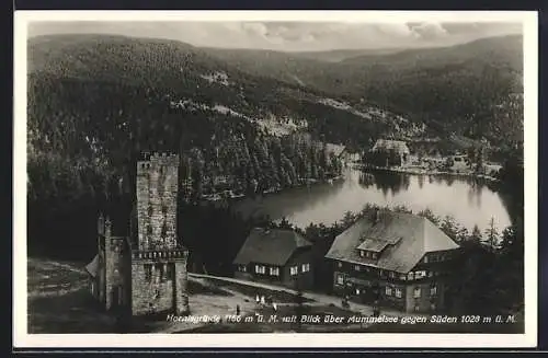 AK Hornisgrinde, Totale mit Blick auf den Mummelsee