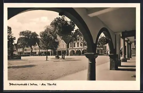 AK Freudenstadt, Blick auf den Markt