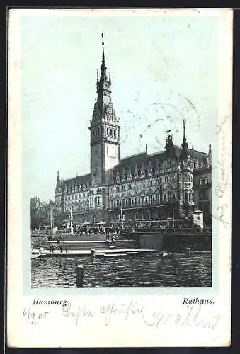 AK Hamburg, Blick aufs Rathaus