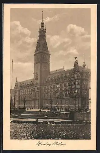 AK Hamburg, Blick aufs Rathaus