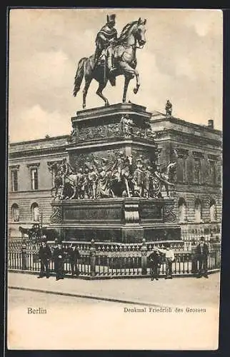 AK Berlin, Denkmal Friedrich des Grossen