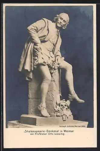 AK Weimar / Thüringen, Shakespeare-Denkmal von Professor Otto Lessing