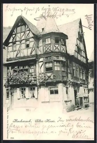 AK Bacharach, Altes Haus, Fassade