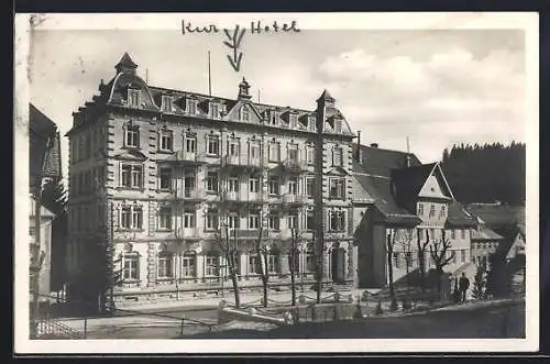 AK Schönwald / Schwarzwald, Hotel-Kurhaus Adler