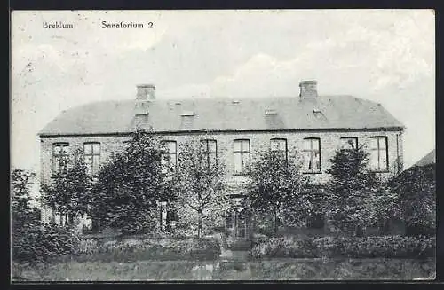 AK Breklum, Sanatorium 2 mit Anlagen