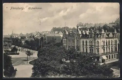 AK Flensburg, Partie am Hafendamm