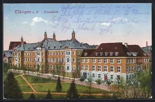 AK Tübingen a. N., Blick auf Frauenklinik