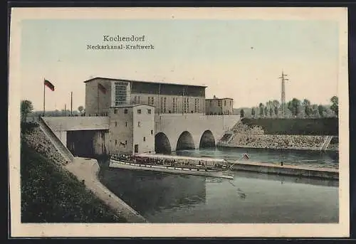 AK Kochendorf / Württ., Neckarkanal-Kraftwerk