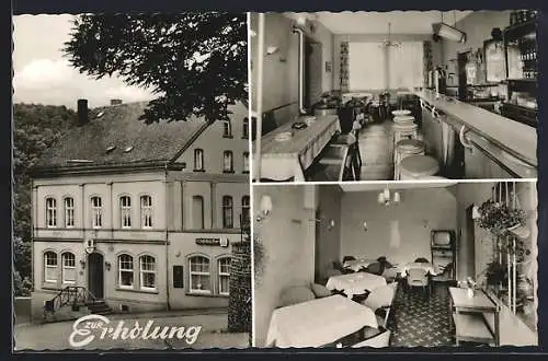 AK Betzdorf /Sieg, Das Gasthaus Zur Erholung mit Innenansichten